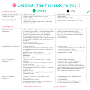 Checklist móvil hackeado