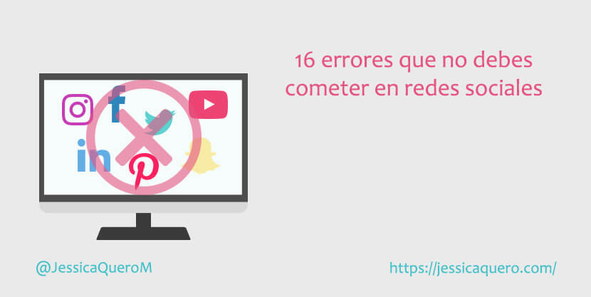 Portada Errores en Redes Sociales